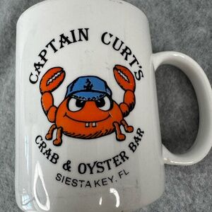Capitan Curk's Crab and Oyster Bar Siesta Key, Fla. Coffee Mug 10 OZ